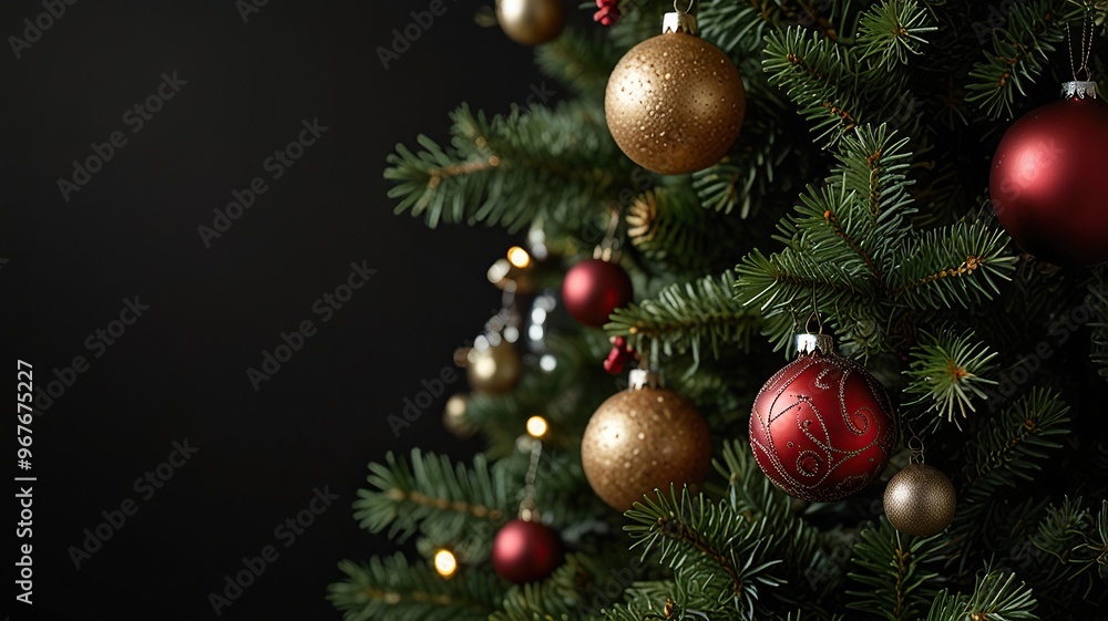 A Christmas greeting card Christmas border with copy space festive background A Christmas greeting card Christmas border with copy space festive background