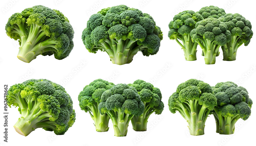 Fresh broccoli blocks for cooking isolated on a transparent background. Tasty and healthy food concept. Fresh broccoli blocks for cooking isolated on a transparent background. Tasty and healthy food concept.