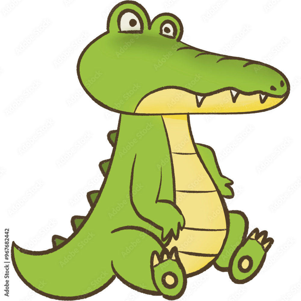 Fototapeta premium Sitting crocodile