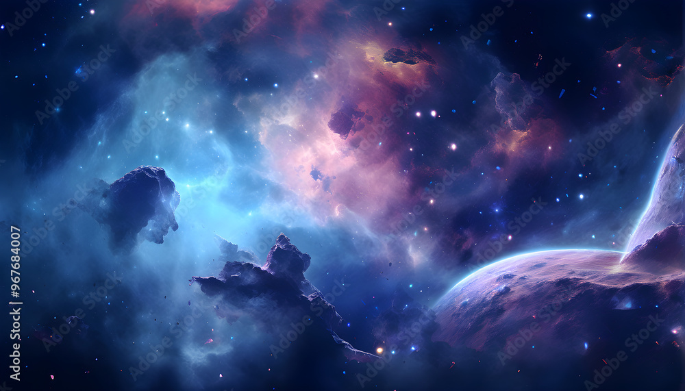 Obraz premium Nebula background