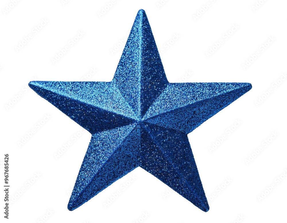 blau glitzernder Stern isoliert auf weißen Hintergrund, Freisteller,Transparent blau glitzernder Stern isoliert auf weißen Hintergrund, Freisteller,Transparent