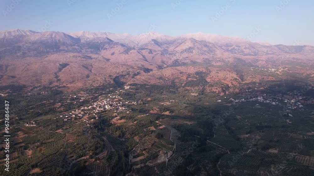 Breathtaking aerial views of Crete showcasing the island's stunning landscapes and rich natural beauty at sunset Breathtaking aerial views of Crete showcasing the island's stunning landscapes and rich natural beauty at sunset