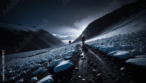 Antarctic Arcana in Cloudy Summer: The Pathfinder's Quest Overwhelmed in Landslide photo