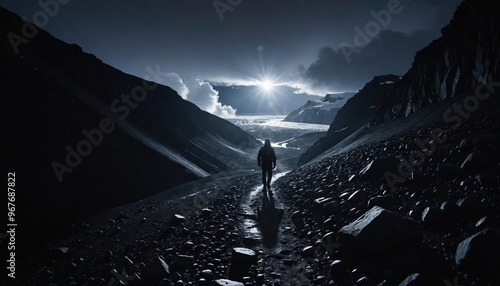 Antarctic Arcana in Cloudy Summer: The Pathfinder's Pilgrimage Overwhelmed in Landslide photo