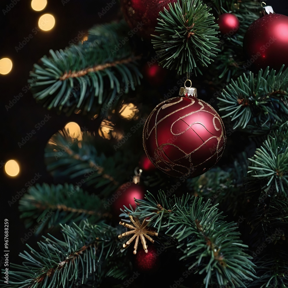 A Christmas greeting card Christmas border with copy space festive background