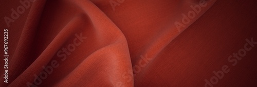 Elegant drapery of delicate burgundy fabric. 