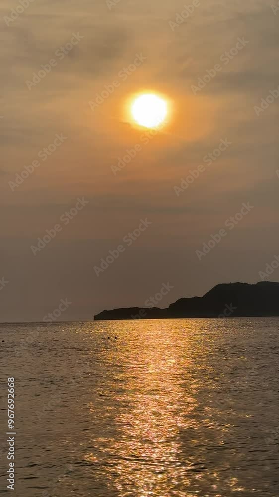 sunset over the sea, sea with golden glitter sunset over the sea, sea with golden glitter