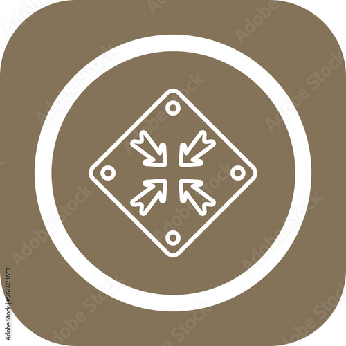 Shrink Vector Icon Design