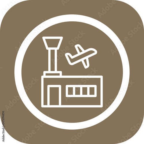 Airport Vector Icon Design