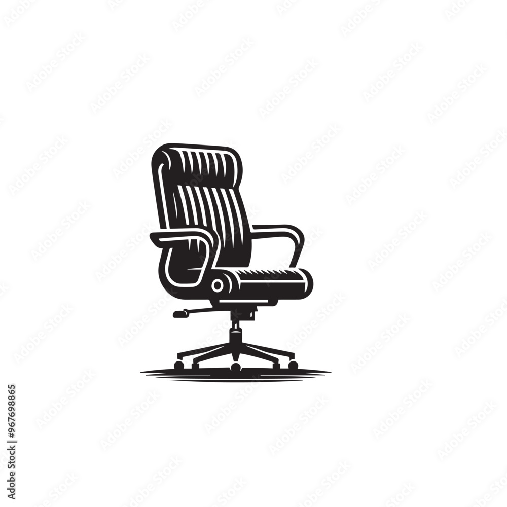 Chair silhouette. Chair vector design isolated on white background. Chair silhouette. Chair vector design isolated on white background.