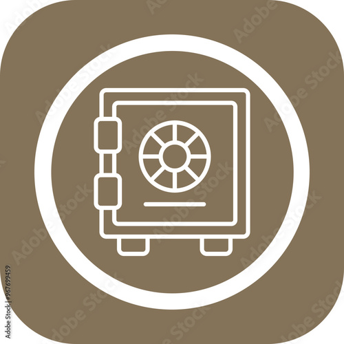 Strongbox Vector Icon Design