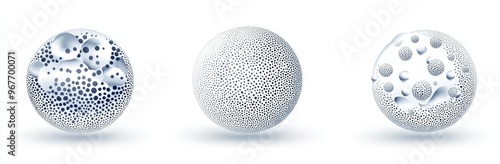 Vintage halftone grunge pointillist circles, dissolved spray sand effect ball and gritty gradient circles for tattoo designs.