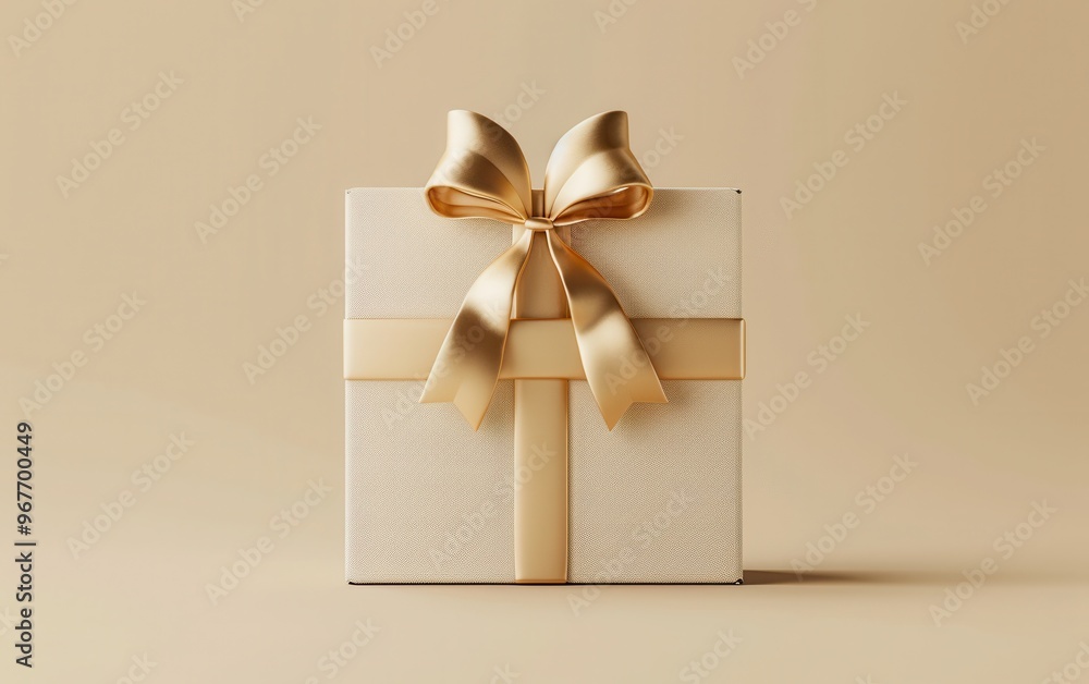 Elegant Gift Box with Golden Ribbon Elegant Gift Box with Golden Ribbon