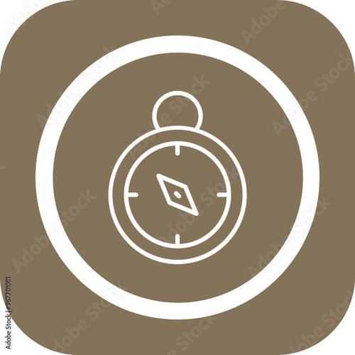 Compass Vector Icon Design