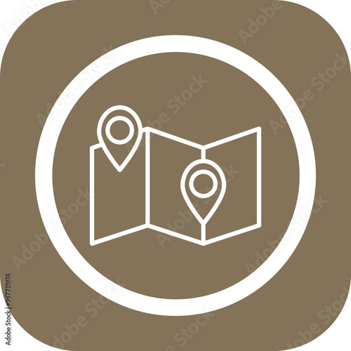 Nearby Destinations Vector Icon Design