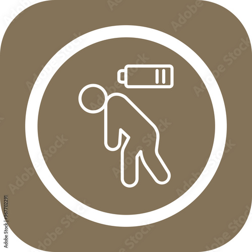 Fatigue Vector Icon Design