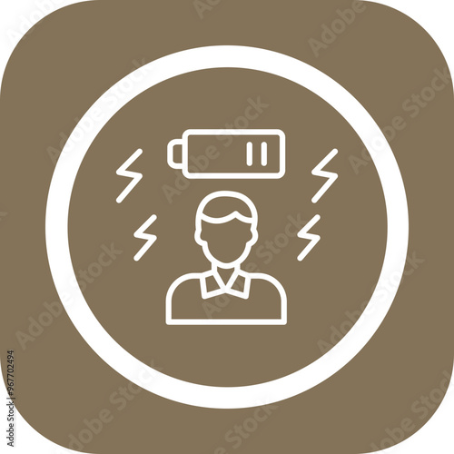 Tired Vector Icon Design