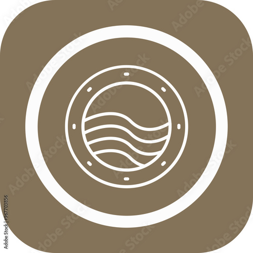 Porthole Vector Icon Design