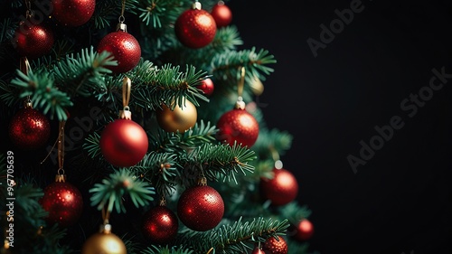 New Free Close-up on a beautifully decorated Christmas tree best Background 