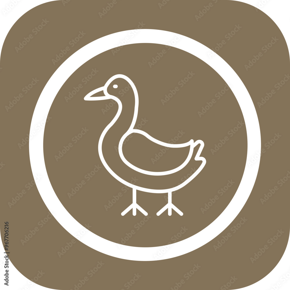 Fototapeta premium Goose Vector Icon Design