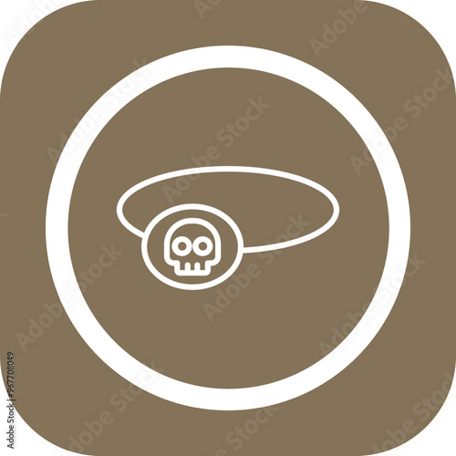 Eyepatch Vector Icon Design