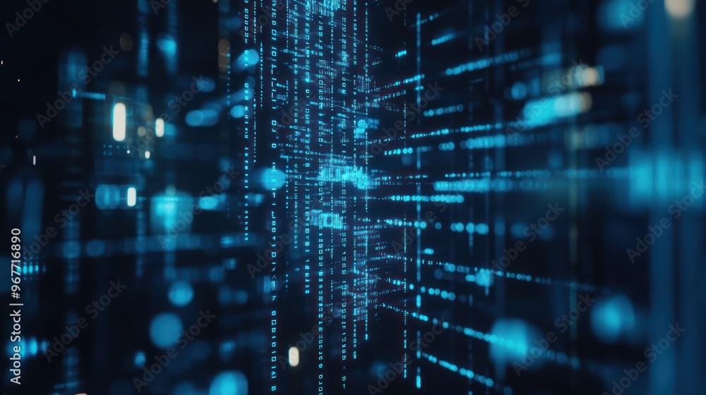 Abstract Digital Matrix Background Abstract Digital Matrix Background