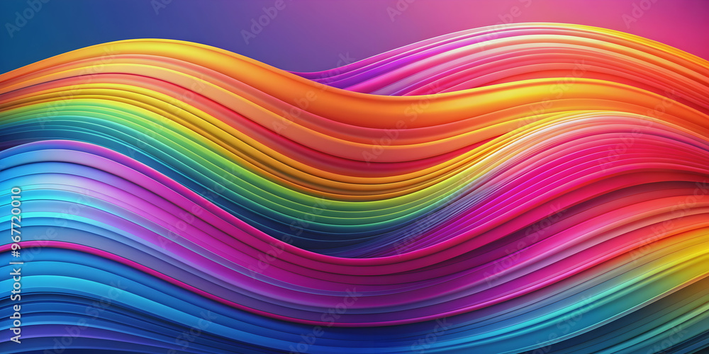Colorful abstract background with wavy lines and fluid shapes, vibrant, colorful, abstract, background, wavy, lines, swirls