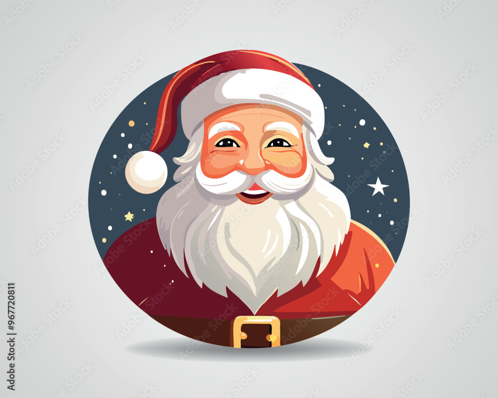 Smiling Santa Art for Holiday Themes Smiling Santa Art for Holiday Themes