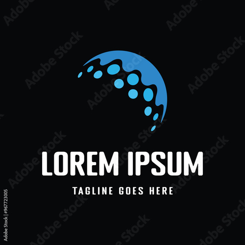 Simple Minimalist Modern Golf Ball for Sport Training Golfer or Competition Logo Illustration Design