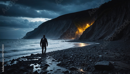 Coast Arcana in Cloudy Summer: The Adventurer's Trip Immersed in Landslide