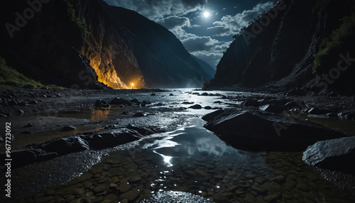 Lagoon Enigmas in Cloudy Summer: The Scout's Pilgrimage Surrounded in Landslide