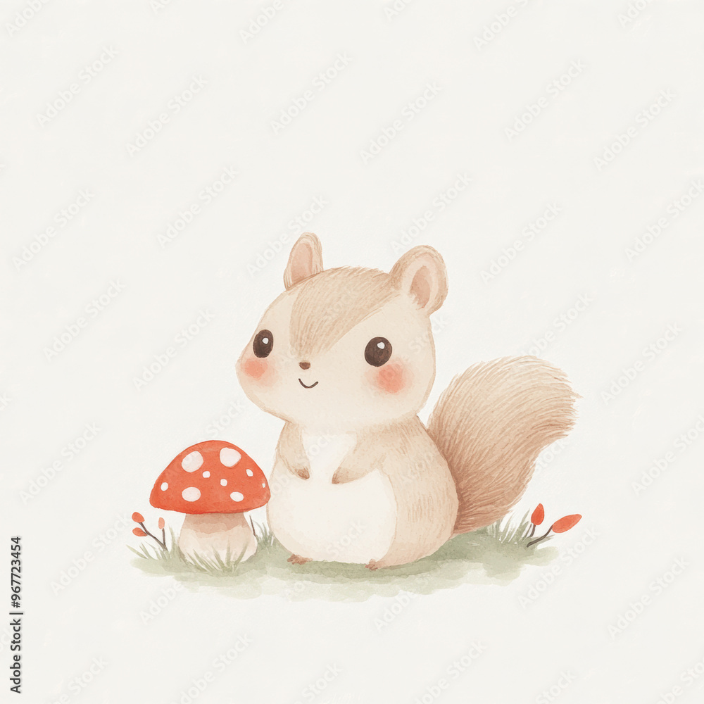 Cute Squirrel Mushroom. Cute Squirrel Mushroom.