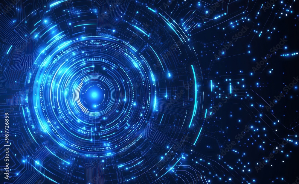 Obraz premium Abstract Futuristic Technology Background