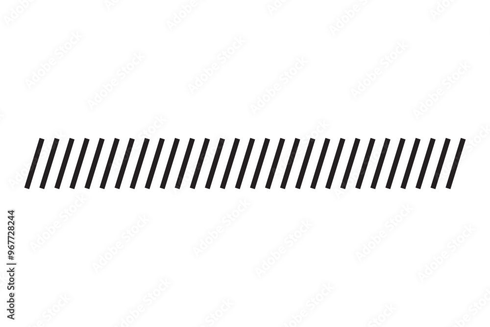 Slash line on white background. Vector illustration. Modern border. Vertical lines. Design footer Slash line on white background. Vector illustration. Modern border. Vertical lines. Design footer