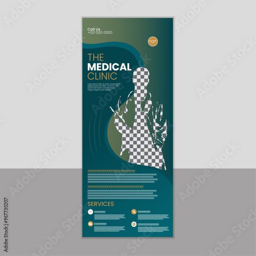 Unique The medical clinic rollup banner design