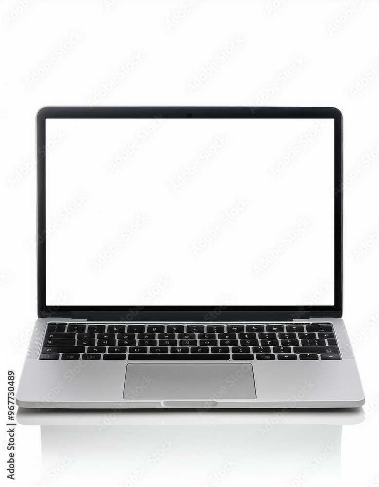 Laptop with blank screen, computer isolated on white background, clipping path, full depth of field
Laptop with blank screen, computer isolated on white background, clipping path, full depth of field