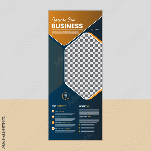 Unique expansion your business rollup banner design
