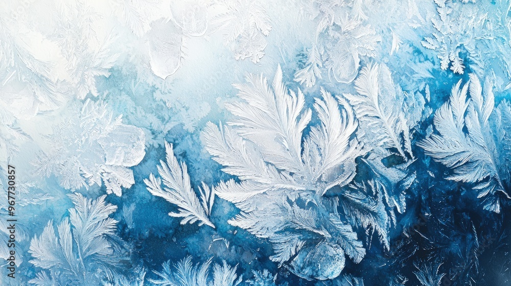 Winter Wonderland Frosty Blue Windowpane Patterns. Winter Wonderland Frosty Blue Windowpane Patterns.