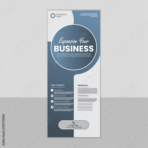 Unique expansion your business rollup banner design