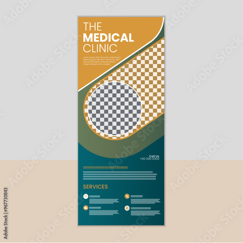 Unique The medical clinic rollup banner design