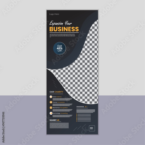 Unique expansion your business rollup banner design