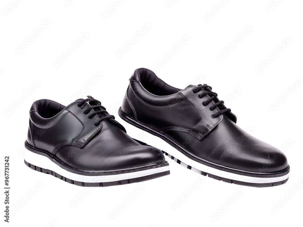 Pair of shoes closeup isolated on transparent background Pair of shoes closeup isolated on transparent background