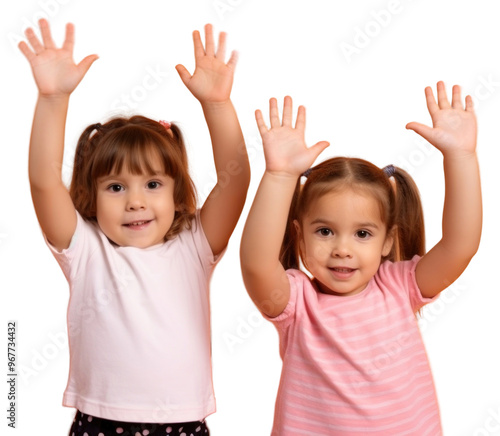 PNG Little children friends hands up portrait togetherness photography.