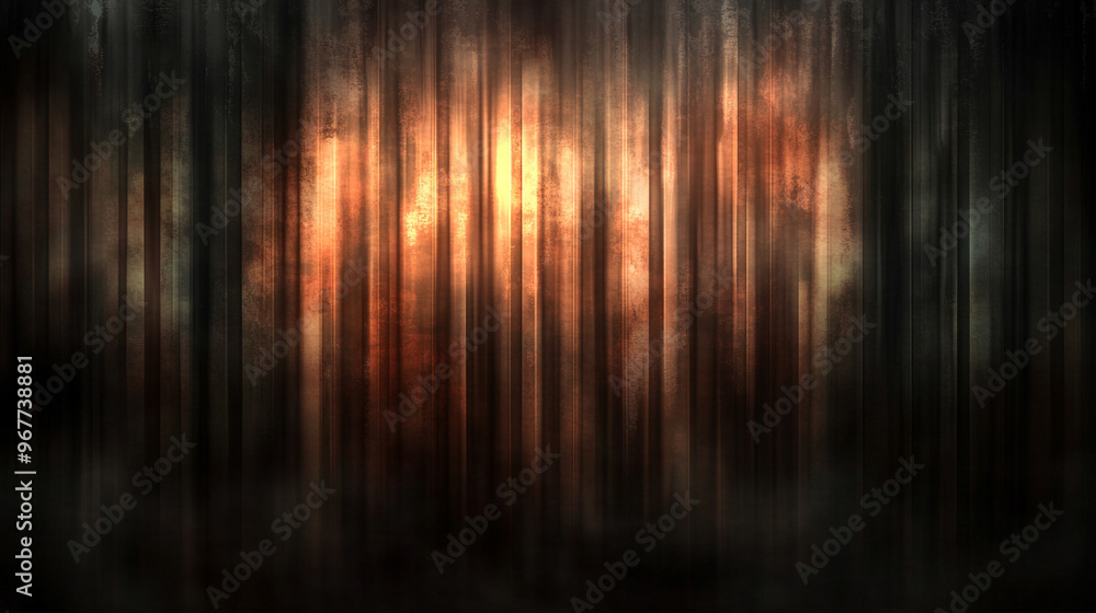 gritty, grunge-style steel texture with rust patterns and soft blur effects. The metallic surface has a worn, aged appearance, evoking themes of decay, strength, industrial history, and resilience