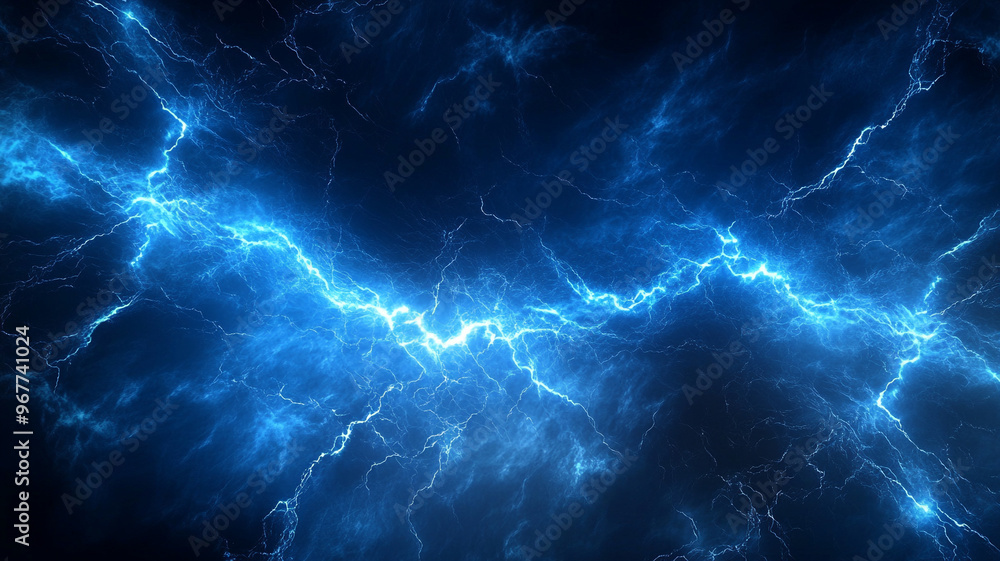 Abstract blue lightning background Abstract blue lightning background
