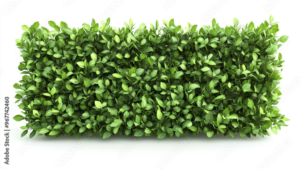 green hedge wall isolated on white background green hedge wall isolated on white background