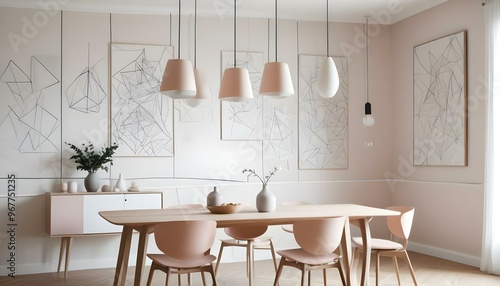 Wallpaper Mural Photo interior modern design room 3d illustration; Torontodigital.ca