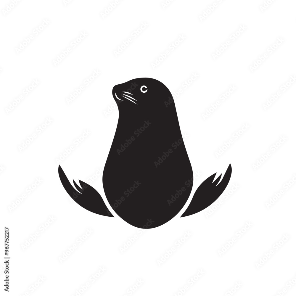 Seal in cartoon, doodle style . Image for t-shirt, web, mobile apps and ui. Isolated 2d vector illustration in logo, icon, sketch style, Eps 10, black and white. AI Generative Seal in cartoon, doodle style . Image for t-shirt, web, mobile apps and ui. Isolated 2d vector illustration in logo, icon, sketch style, Eps 10, black and white. AI Generative