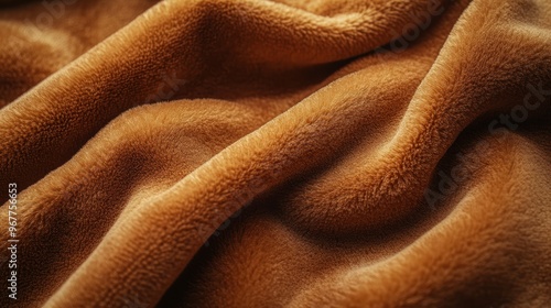 Luxurious Plush Velour Fabric in Striking Focus