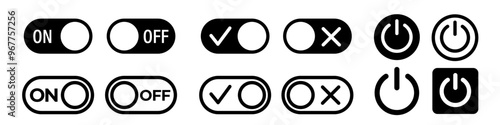 Switch button icon. Switch toggle